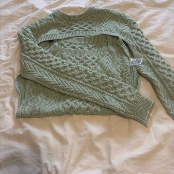 Rosie Assoulin Thousand in One Ways Sweater in green size Small - Picture 10 of 11